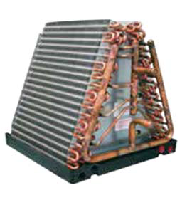 HYDRONIC WATER TO AIR "A" AIR COIL HEAT EXCHANGER FOR HOT AND COLD WATER AND GEOTHERMAL APPLICATIONS