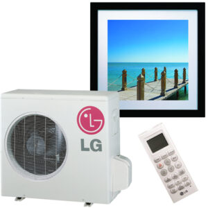 LG Single Zone Art Cool Gallery 12k BTU 16 SEER Ductless Mini-Split Heat Pump