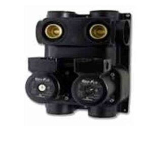 Double Pump Pressurized Flow Center, Double O Fittings, Brass Valve. Geothermal