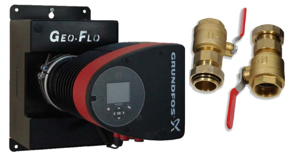 M3S040-080AC GRUNDFOS MAGNA 3, 40-80 INSULATED PUMP WITH ISOLATION VALVES