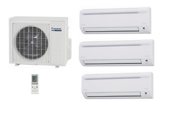 Daikin 3MXS24JVJU 24,000 Btu Outdoor Unit 3-Zone Heat and Cool Ductless ...