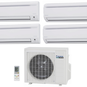 Daikin 4MXS32GVJU 32,000 Btu Outdoor Unit 4-Zone Heat and Cool Ductless Mini Split System 07+07+07+07 Btu Indoor Units