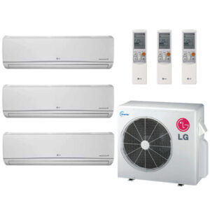 LG 24K BTU Multi F Tri Zone Standard Ductless Mini-Split Heat Pump System 9K+12K+12K