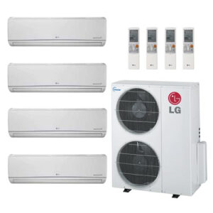 LG 36K BTU Multi F Quad Zone Standard Ductless Mini-Split Heat Pump System 12K+12K+12K+12K